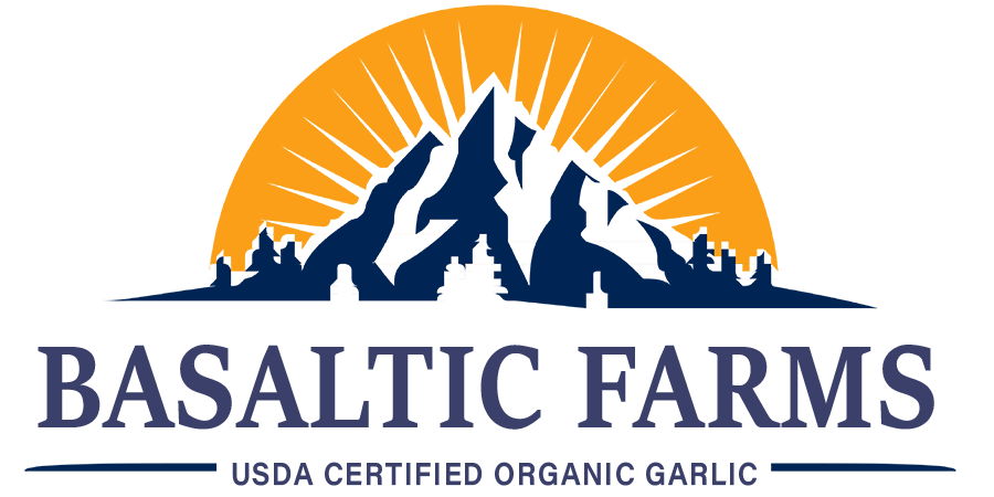 Organic Seed Garlic For Sale - Basaltic Farms - Small Logo 8.9